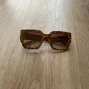 otra holly brown tortoise oversized square retro sunglasses eyewear new